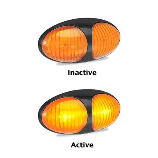 LED AUTOLAMPS Orange Marker Lamp Easy Fit 3M Tape 5 Year Warranty