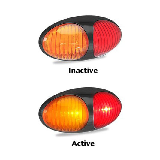 LED AUTOLAMPS Amber/Red Clearance Lamp Easy Fit 3M Tape 5 Year Warranty