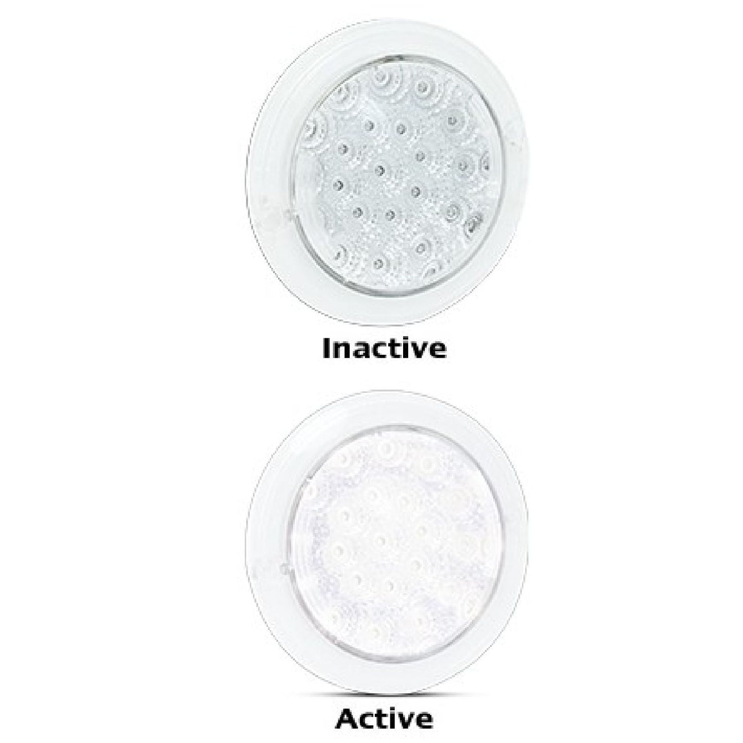 LED Autolamps 102 Series Clear Single Function White Reverse LED Light