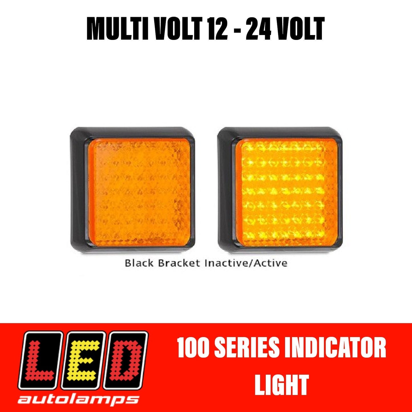 LED Autolamps 100 Series Single Function Orange Indicator LED Light