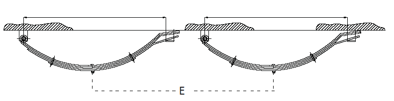 AL-KO 4 LEAF 765MM Leaf Spring Black